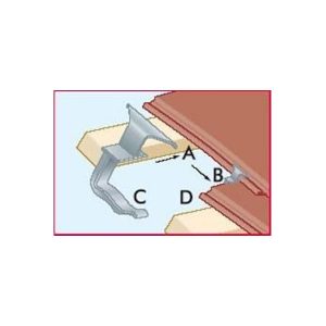 Forticrete Gemini Roof Tile Clips - Pack of 100