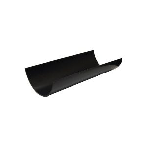 Half-Round Plastic Gutter 112mm x 4M (Black)