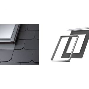 Velux EDL 2000 For slate up to 8mm thick. Roof pitch 15°-90° - With Installation Products