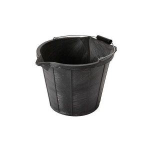 Black Plastic Bucket