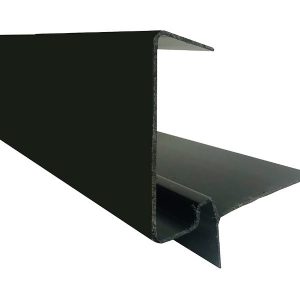 European Plastics Continuous Dry Verge - Type R - Black - 5m