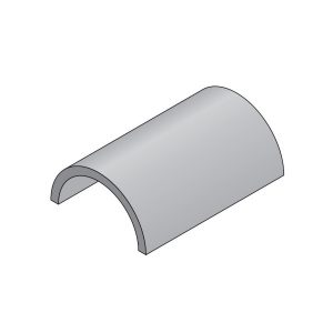 Terreal Priory Clay Half Round Ridge