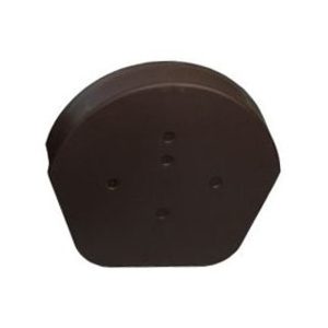 Klober Dry Verge Half Round Ridge End Cap in Black