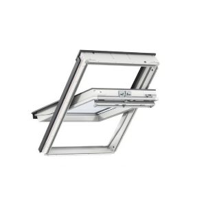 VELUX GGU 0070 centre-pivot - laminated inner, toughened outer pane White Polyurethane